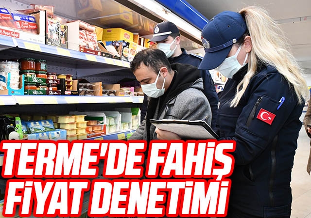 Terme'de fahiş fiyat denetimi