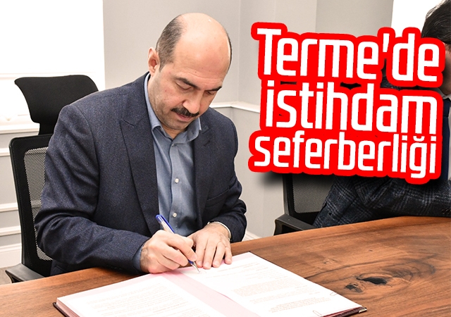 Meslek Edindirme Kursları için protokol imzalandı Terme'de istihdam seferberliği