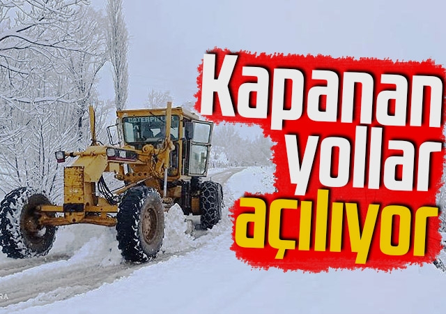 Kapanan yollar açılıyor