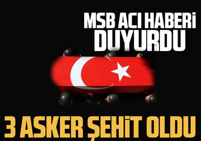 Son Dakika: Irak'ın kuzeyinde 3 asker şehit oldu!