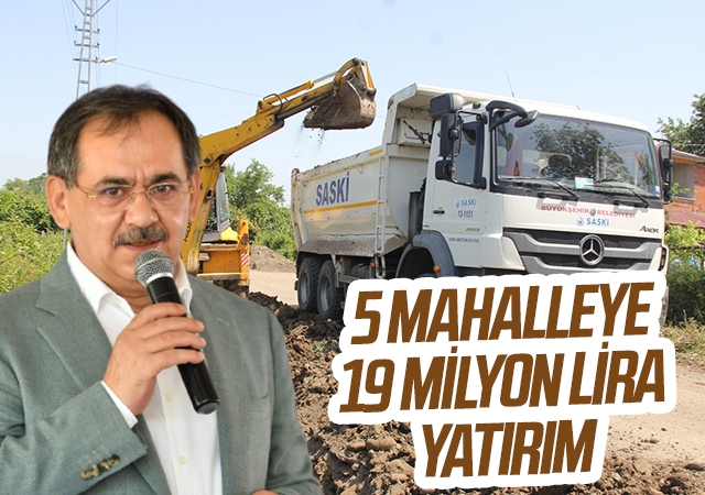 Samsun'da 5 mahalleye 19 milyon lira yatırım