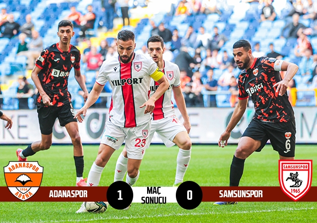 Adanaspor: 1 Samsunspor: 0 (Maç Sonucu)