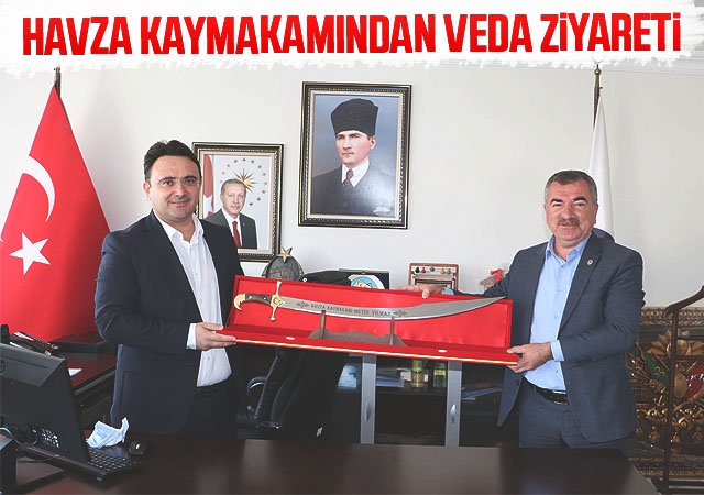 Havza Kaymakamından Veda Ziyareti