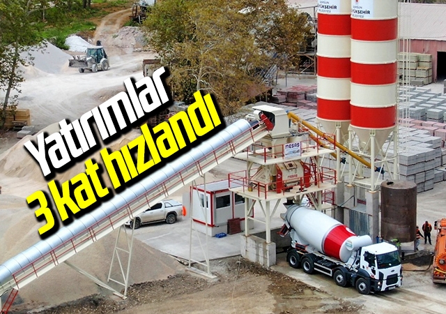 Yatırımlar 3 kat hızlandı